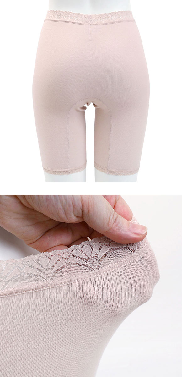 クロスコ KUROSUCO お腹すっぽりFit ショーツ 5分丈 深め 深ばき ハイウエスト 日本製 綿混 単品