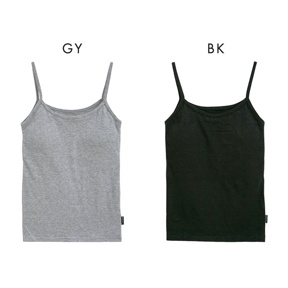 (クロスコ)KUROSUCO やわらか綿混 カップ付き キャミソール ブラキャミ ブラトップ