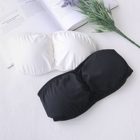 無地 チューブブラ 下厚パッド入り バンドゥブラ バンドゥ ブラカバー