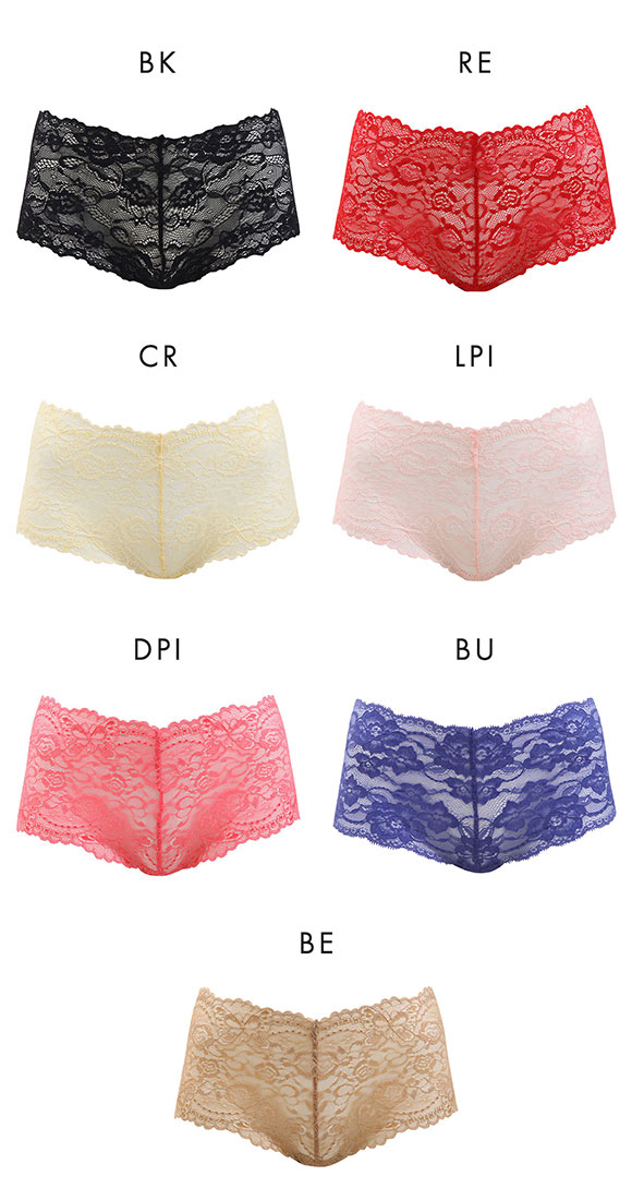 (クロスコ)KUROSUCO 日本製 豪華 総レースAir ヒップハングショーツ