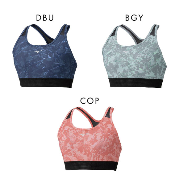 ミズノ スポーツブラ S-2XL 安定 スポブラ ヨガ トレーニングウェア スポーツ ハーフトップ ブラジャー ノンワイヤー MIZUNO