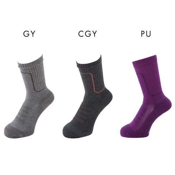 ミズノ レディス ドライベクター 中厚パイルソックス 22-24cm 消臭 抗菌防臭 吸湿速乾 ズレにくい 均等着圧 山歩き