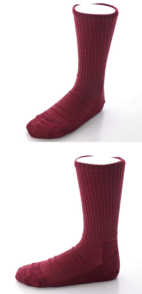 ミズノ MIZUNO ブレスサーモ BREATH THERMO ソックス クルー丈 レディース ウール 薄手 あったか 保温 吸湿発熱