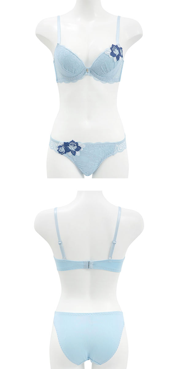 エレガント ビューティフラワー ブラセット ABCDEF 大きいサイズ グラマー 脇肉 谷間 脇寄せ L字ワイヤー ブラジャー ショーツ