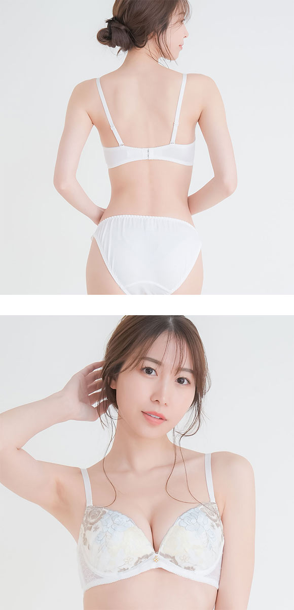 パンキュート ロマンティックローズ ブラセット ABCDEF 大きいサイズ 谷間 L字ワイヤー 脇寄せ ブラジャー ショーツ