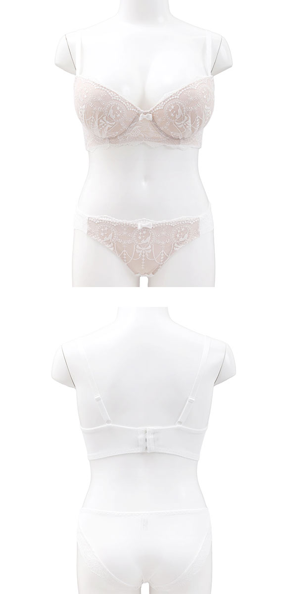エレガント プリティキャット ブラセット GHI65-95 大きいサイズ グラマー 盛り ブラジャー ショーツ セット Elegante