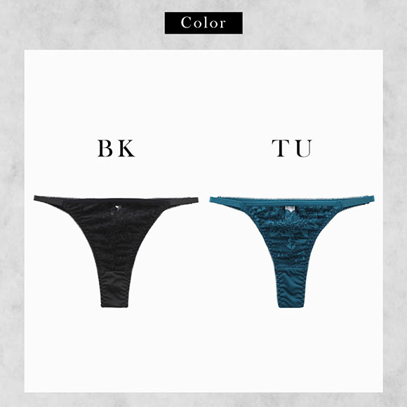 エレガント デコルテレース Tバックショーツ コーディネイト M-5L 大きいサイズ グラマー タンガ ソング コーディネイトショーツ ペア Elegante