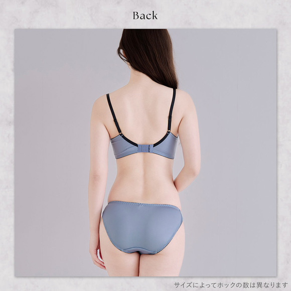 エレガント 脇肉を谷間に変える脇高ブラ ジャガードサテンレース ブラセット GHI65-95 大きいサイズ グラマー 脇寄せ ブラジャー ショーツ セット Elegante