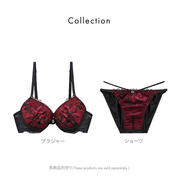 エレガント ラグジュアリーフラワー刺繍 メンズ体型用ブラジャー メンズブラ MTF 下着 Elegante