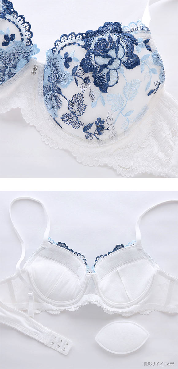 エレガント クラシカルローズ刺繍 メンズ体型用ブラジャー メンズブラ MTF GID FTM トランスジェンダー LGBT 男ブラ Elegante