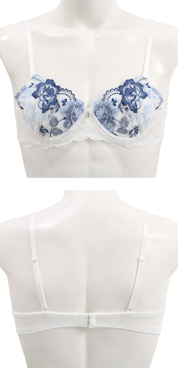 エレガント クラシカルローズ刺繍 メンズ体型用ブラジャー メンズブラ MTF GID FTM トランスジェンダー LGBT 男ブラ Elegante