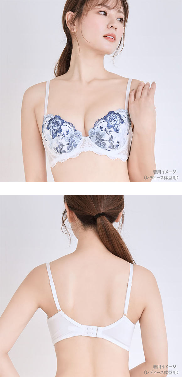 エレガント クラシカルローズ刺繍 メンズ体型用ブラジャー メンズブラ MTF GID FTM トランスジェンダー LGBT 男ブラ Elegante