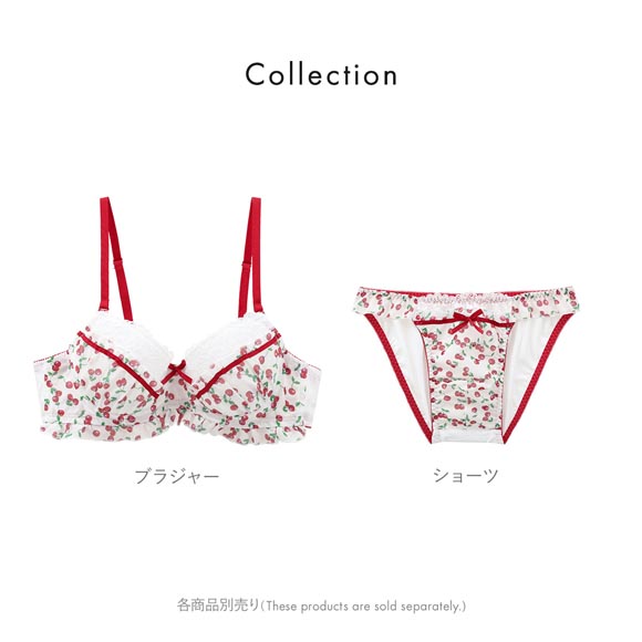 エレガント チェリープリント メンズ体型用ブラジャー メンズブラ MTF アンダー大きいサイズ Elegante