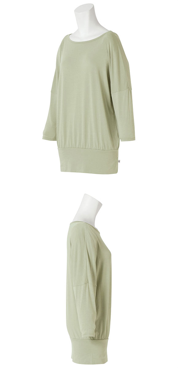 アツギ ATSUGI クリアビューティ アクティブ ゆったり 7分袖 チュニック ウェルネス