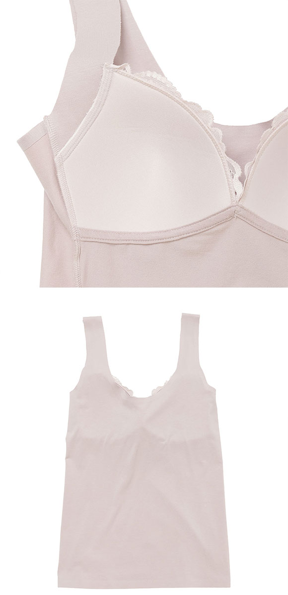 アツギ ATSUGI はだつつみ 肌包み うらうら カップ付き インナー タンクトップ レディース