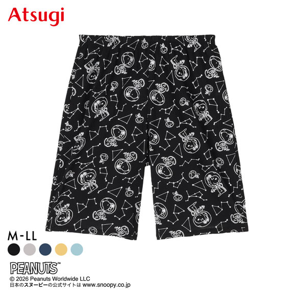 アツギ PEANUTS 5分丈パンツ ボトムス ステテコ スヌーピー レディース ATSUGI
