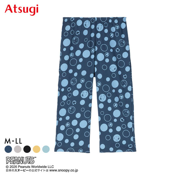 アツギ PEANUTS 7分丈パンツ ステテコ ボトムス スヌーピー レディース ATSUGI