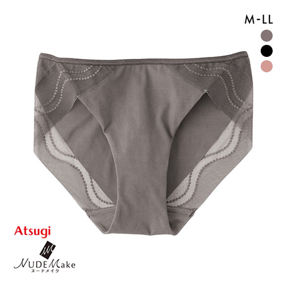 アツギ ATSUGI (ヌードメイク)NUDE Make ヌーディナチュラル フィット コーディネート ショーツ レーシー スタンダード 単品