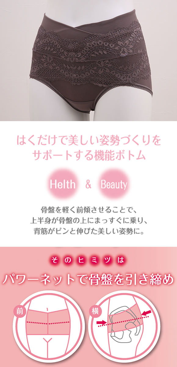 アツギ ATSUGI 骨盤メイク 骨盤ベルト付き ショーツ ショートガードル 補正