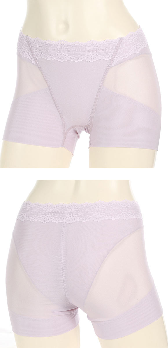 アツギ ATSUGI キュットネス 骨盤底筋サポートショーツ 薄手 メッシュ 1分丈 単品