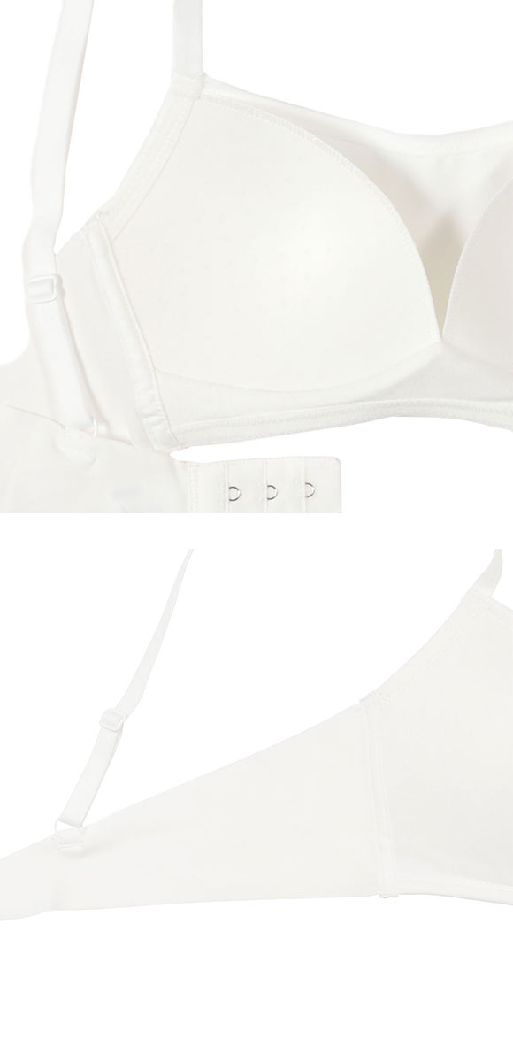 アツギ ATSUGI Hijuni ハイジュニ School フラットタイプ ノンワイヤーブラ ジュニアブラ 女の子 単品