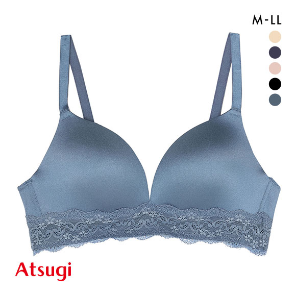 アツギ ATSUGI ナチュラリフト 自然にふっくら シームレスカップ ノンワイヤーブラ ブラジャー 単品