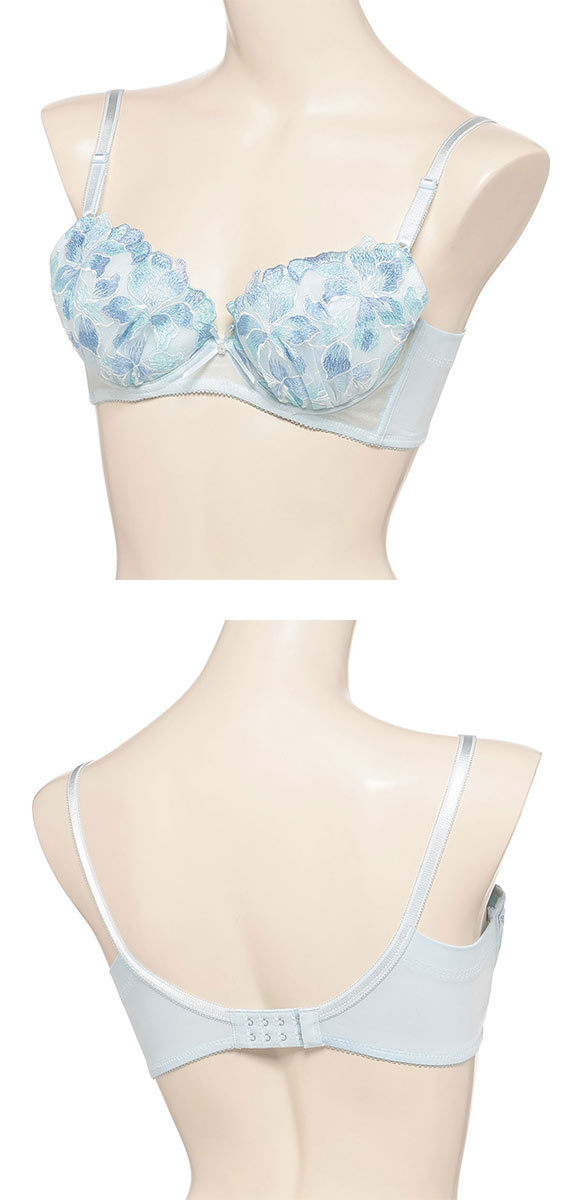 アツギ イーセレクト ソフトワイヤー ブラジャー 脇スッキリ なめらかフィット DE ATSUGI