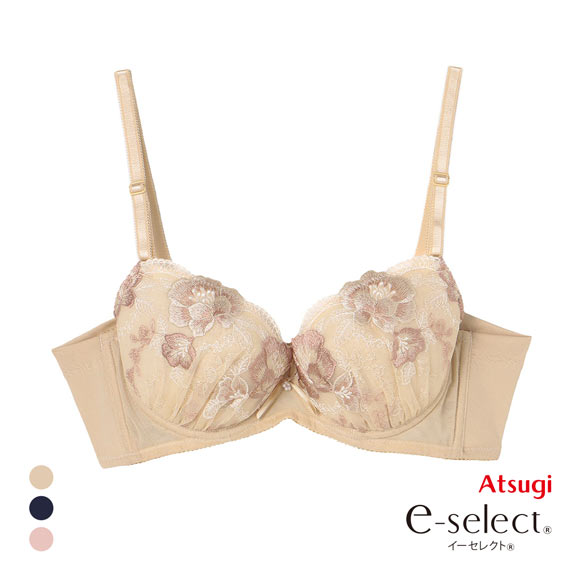 アツギ イーセレクト e-select シームレスカップブラ ソフトワイヤー ATSUGI