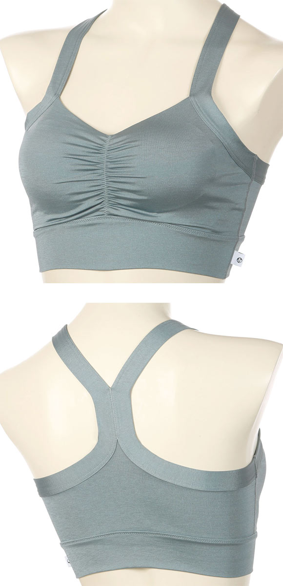 アツギ ATSUGI クリアビューティ アクティブ なめらかフィット ヨガブラ スポーツブラ Yバック