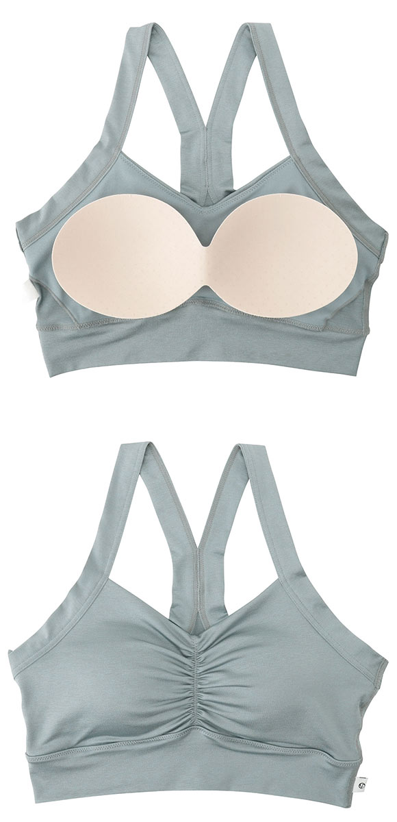 アツギ ATSUGI クリアビューティ アクティブ なめらかフィット ヨガブラ スポーツブラ Yバック