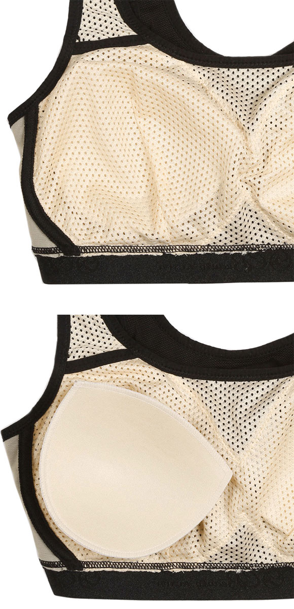 アツギ ATSUGI クリアビューティ アクティブ ストレッチメッシュ スポーツブラ 吸汗速乾 Uバック 3L 大きいサイズ