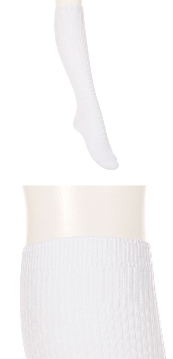 アツギ ATSUGI スクールタイム ハイソックス丈 リブソックス 2足組 靴下 学生 オーガニックコットン混