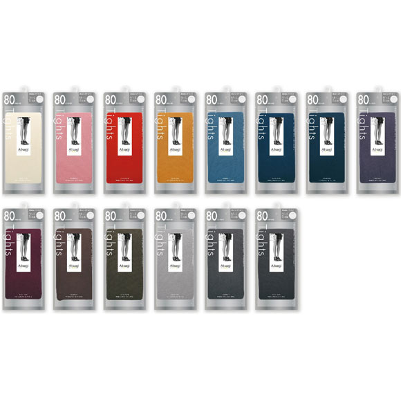 アツギカラーズ 80デニールカラータイツ Atsugi COLORS