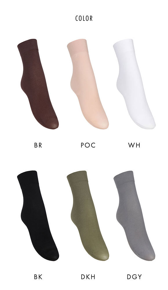 アツギ ASTIGU 爽 プレーン クルーソックス ATSUGI