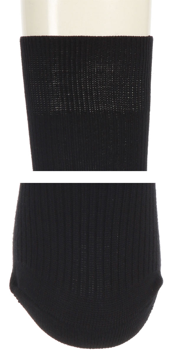アツギ ATSUGI ワークフィット クルー丈 リブソックス 綿 2足組 メンズ 24-27cm