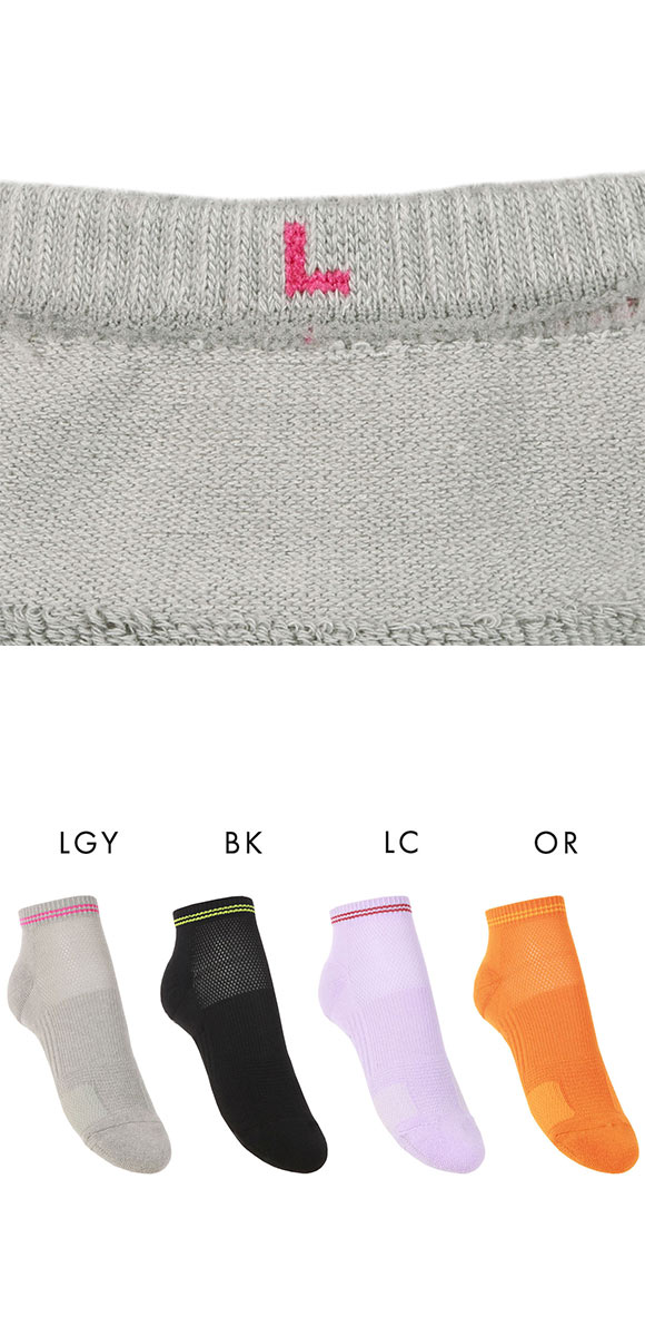 アツギ ATSUGI クリアビューティ アクティブ スニーカー丈 スポーツソックス すべり止め付き ランニング パイル編み