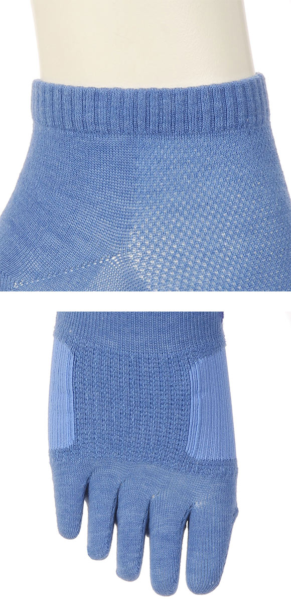 アツギ ATSUGI クリアビューティ アクティブ スニーカー丈 5本指 スポーツソックス すべり止め付き ランニング