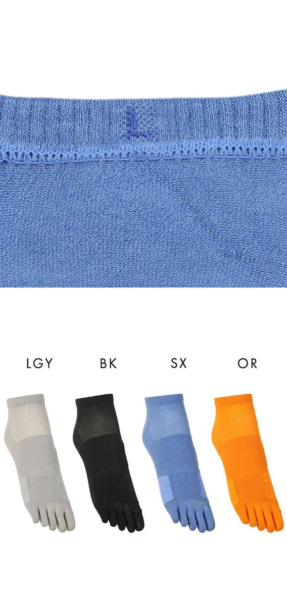 アツギ ATSUGI クリアビューティ アクティブ スニーカー丈 5本指 スポーツソックス すべり止め付き ランニング