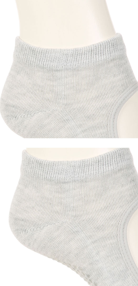 アツギ ATSUGI クリアビューティ アクティブ スニーカー丈 5本指 スポーツソックス すべり止め付き オープントウ 甲あき ヨガ