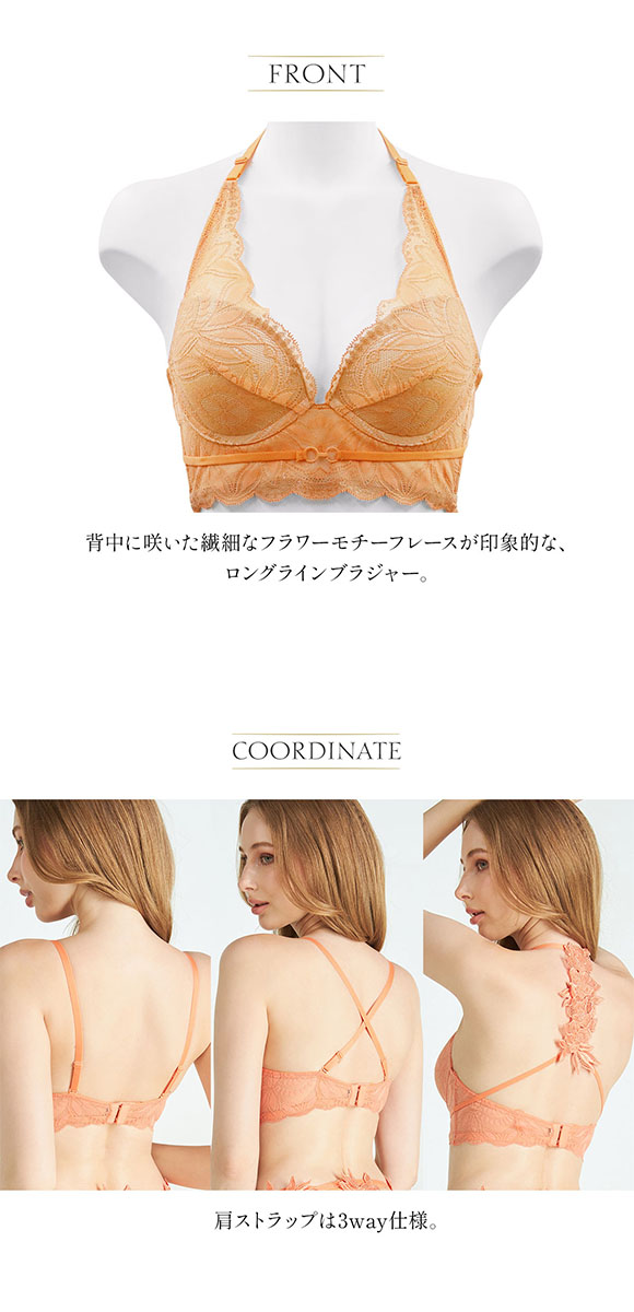 アンブラ Luxe バックデザイン2WAY ロングブラジャー 大きいサイズ ANNEBRA