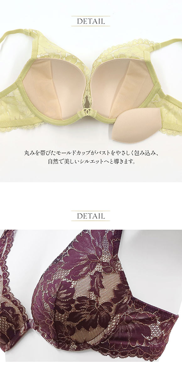 アンブラ Harmony in Bloom チョーカー付き デコルテレース モールドカップ ブラジャー 大きいサイズ ANNEBRA