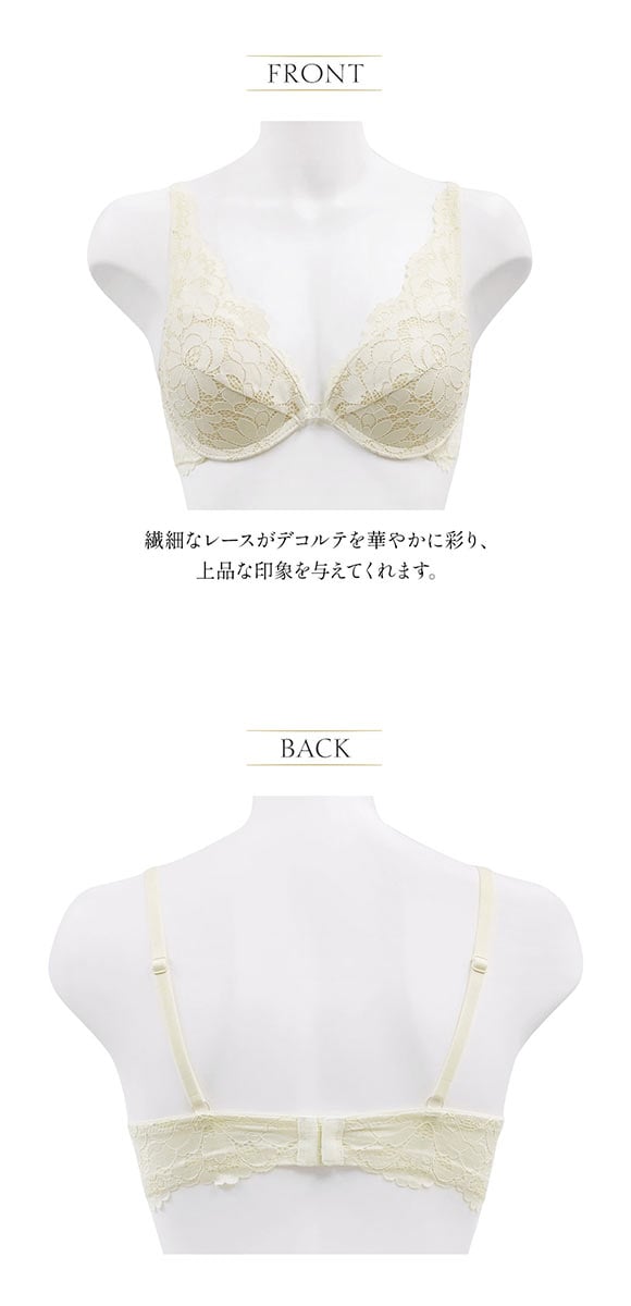 アンブラ Rosy デコルテレース モールドカップ ブラジャー 大きいサイズ ANNEBRA