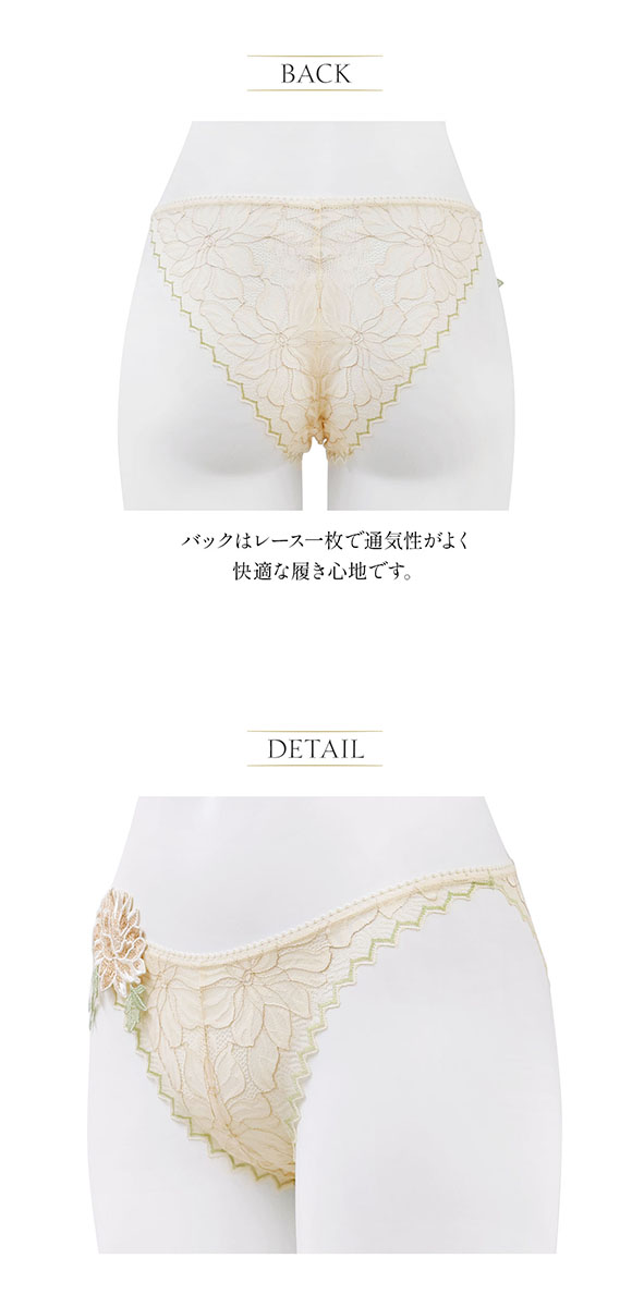 アンブラ ANNEBRA Heart ノーマル モチーフレースショーツ 総レース 単品