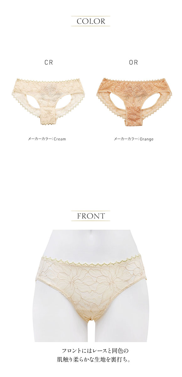 アンブラ ANNEBRA Heart ノーマルショーツ バックオープンデザインショーツ 総レース 単品