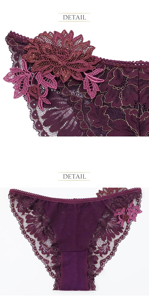 アンブラ Harmony in Bloom モチーフレースショーツ ノーマルショーツ ANNEBRA