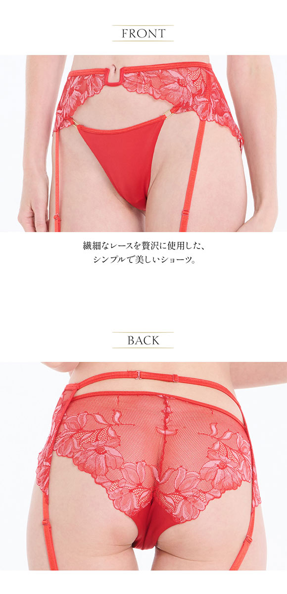 アンブラ Champagne Rose レース ノーマルショーツ レディース セクシー 総レース ハイレッグ 大きいサイズ レース 下着 ANNEBRA