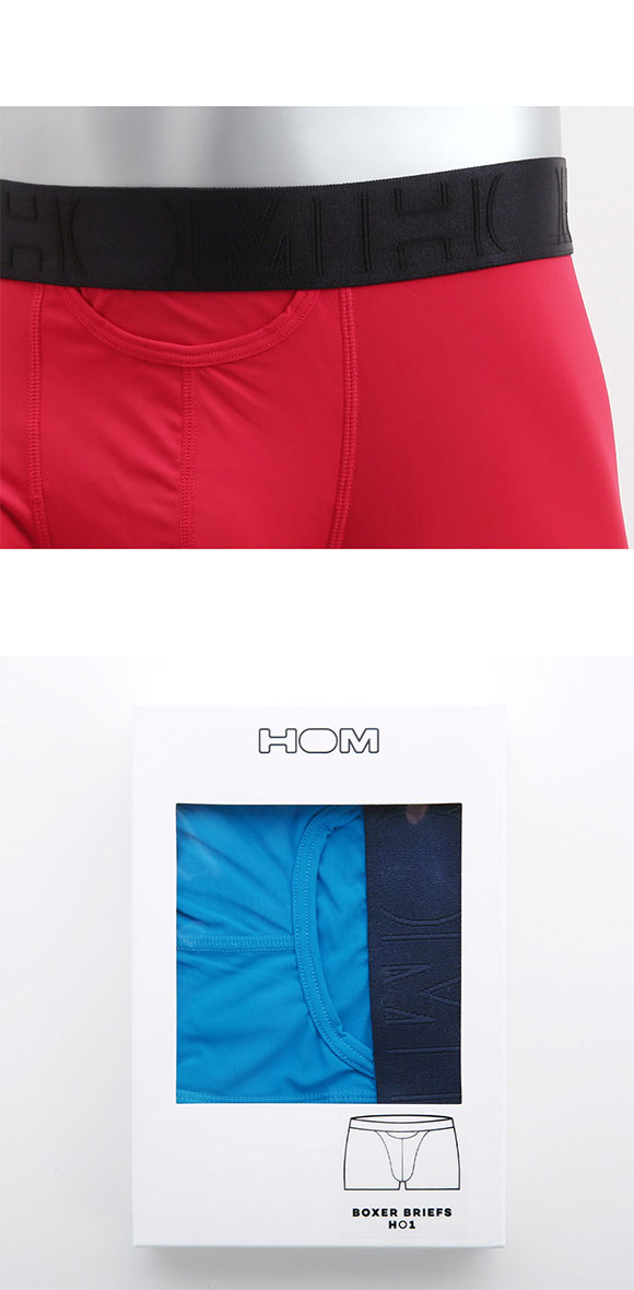 オム HOM Japan Special Collection BOXER BRIEFS HO1 ボクサーパンツ メンズ 前開き アンダーウェア 無地 ソリッド