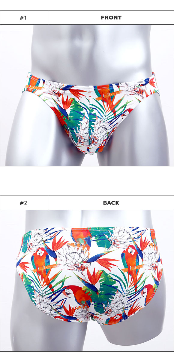 オムHOM COMFORT MICRO BRIEF フルバック ビキニ ブリーフ メンズ 前とじ アジアンフィット