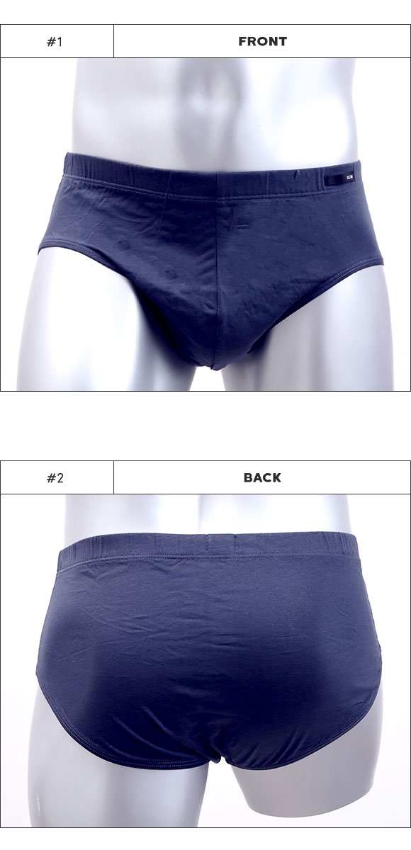 オムHOM MINI BRIEFS COTTON フルバック ビキニ ブリーフ メンズ 前とじ 無地