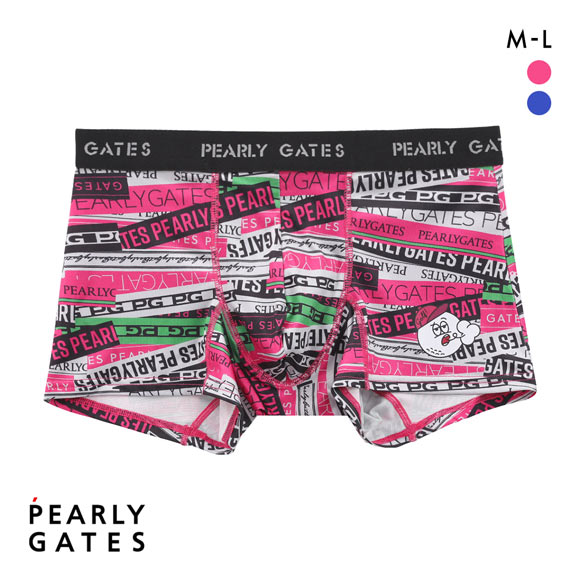 パーリーゲイツ PGリボン ボクサーパンツ メンズ 前とじ アンダーウェア PEARLY GATES